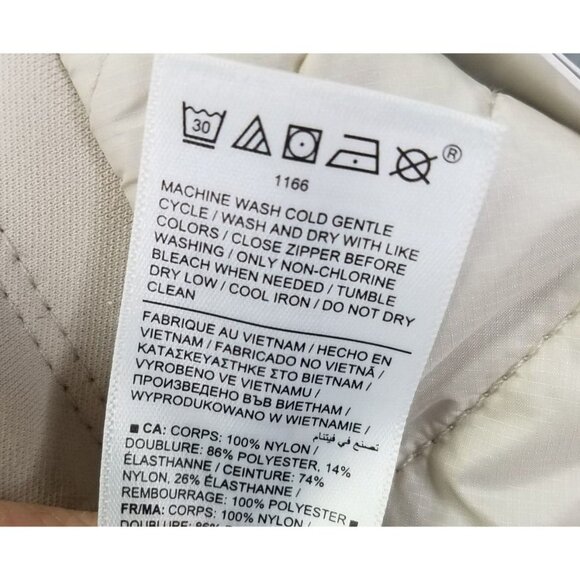 Athleta Apres Ski Shorts Women's 8 Solstice Quilted Cream Pull On Pockets NEW - Picture 13 of 16